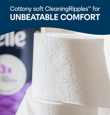 Cottony soft cleaning ripples