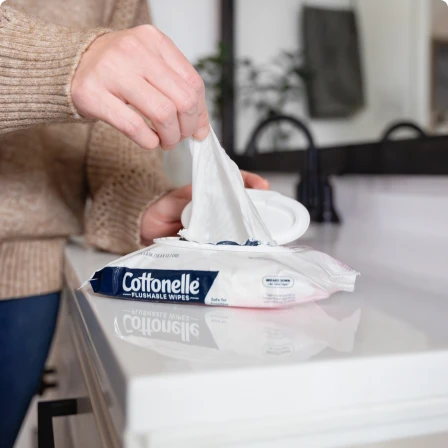 Cottonelle® Fragrance Free® Flushable Wipes