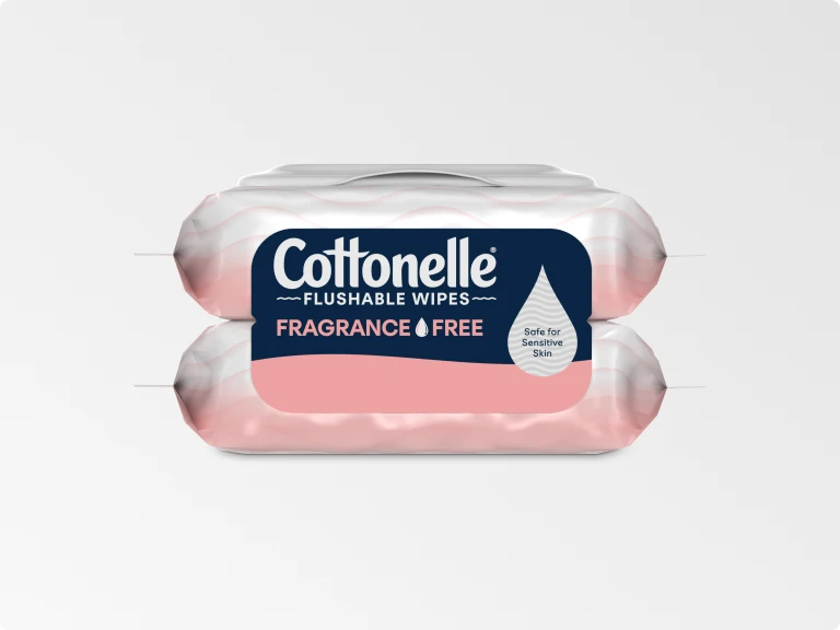 Cottonelle® Fragrance Free® Flushable Wipes Product