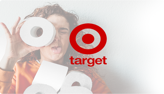 Target logo with background image