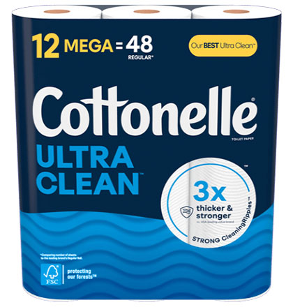 Cottonelle® ultra ulean toilet paper
