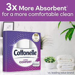 Cottonelle Ultra ComfortCare Toilet Paper with Cushiony CleaningRipples, 