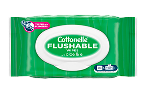 Cottonelle® Gentle Plus Flushable Wipes Pack