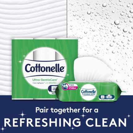 Cottonelle GentleCare Dry Refreshing Clean